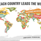 Illustration for article titled A Map of What Every Single Country Leads the World In